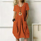 Oversized Linen Pocket Dress